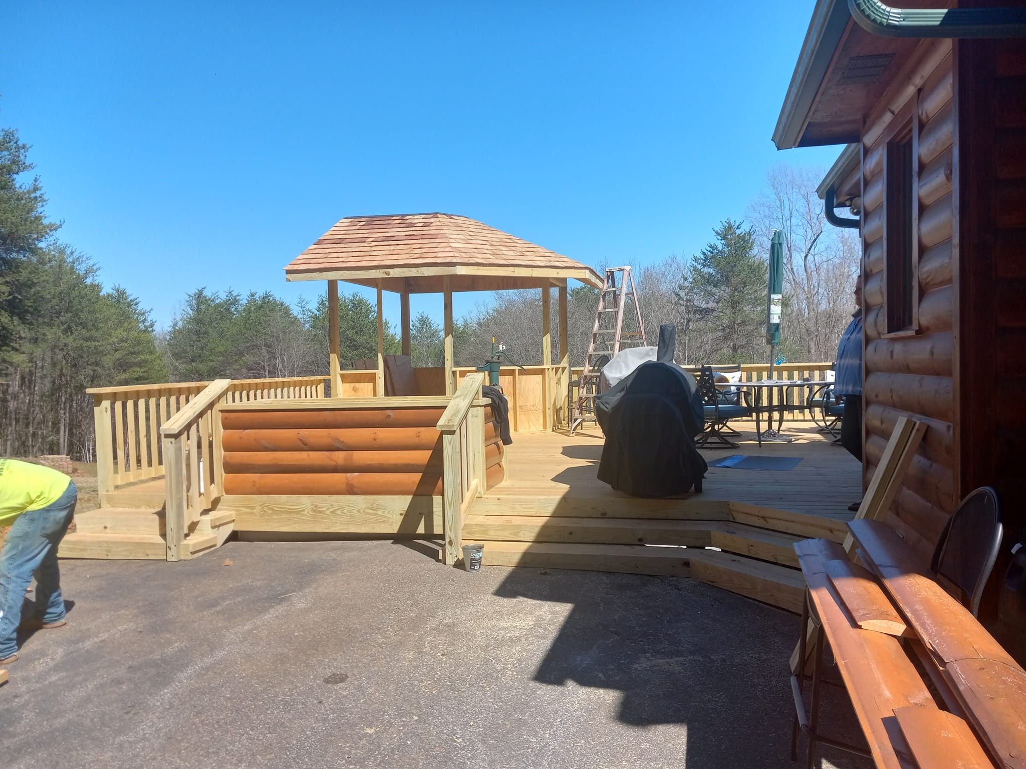 Custom deck built by Vaughn Home Improvement in Shelby NC